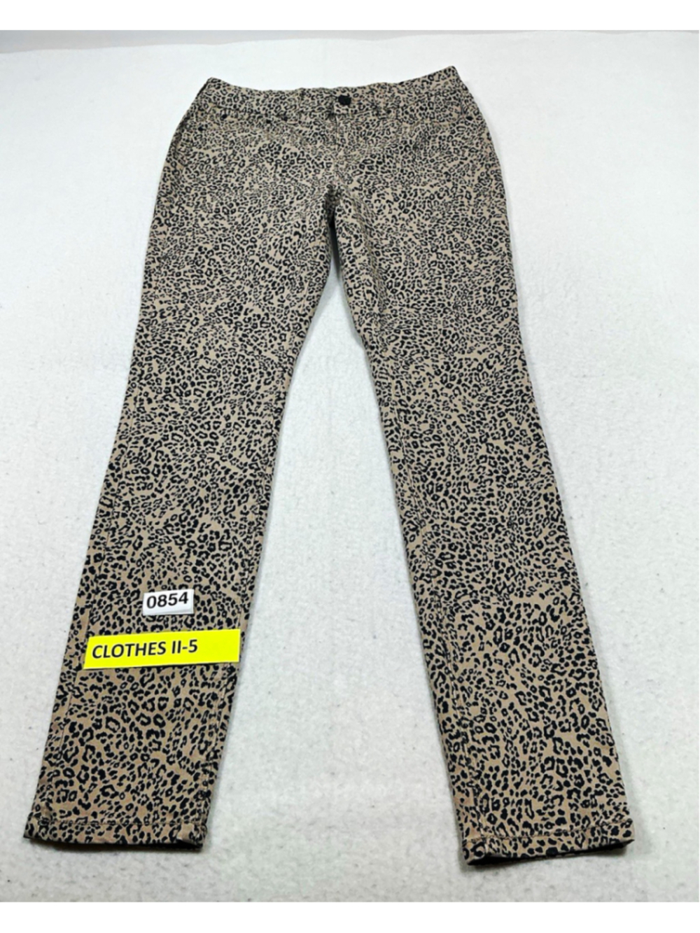 Woman’s Seven7 High Rise Skinny Stretch Leopard Animal Print Denim Jeans Size 4